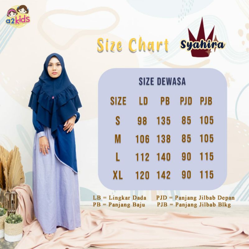 gamis syahira dewasa by A2kids