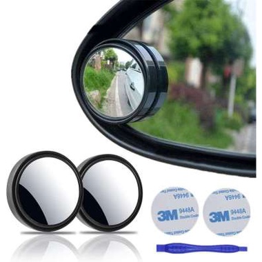 2PCS KACA SPION CEMBUNG BLINDSPOT Wide Angle Cermin Mini Tambahan Untuk Mobil Motor Termurah