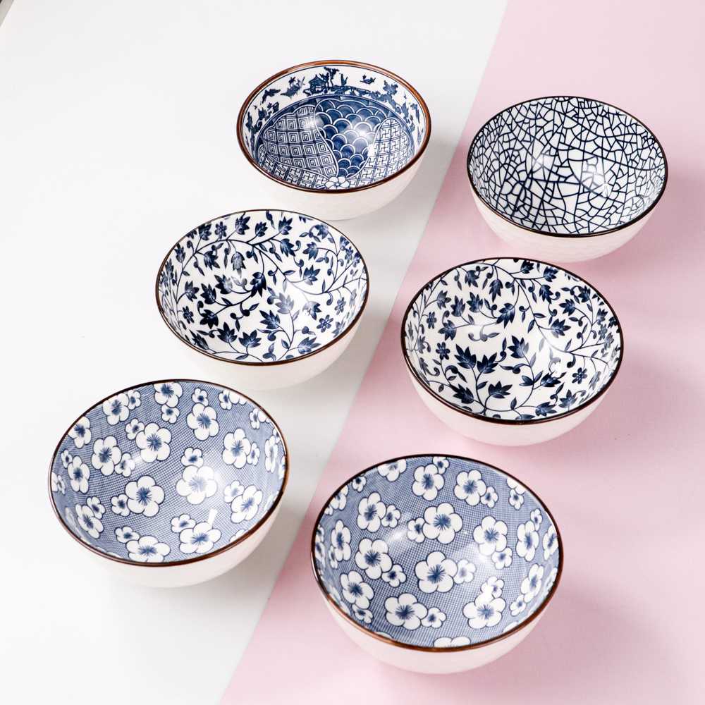 Mangkok Keramik Bowl Japanese Style 6 PCS - TY-747