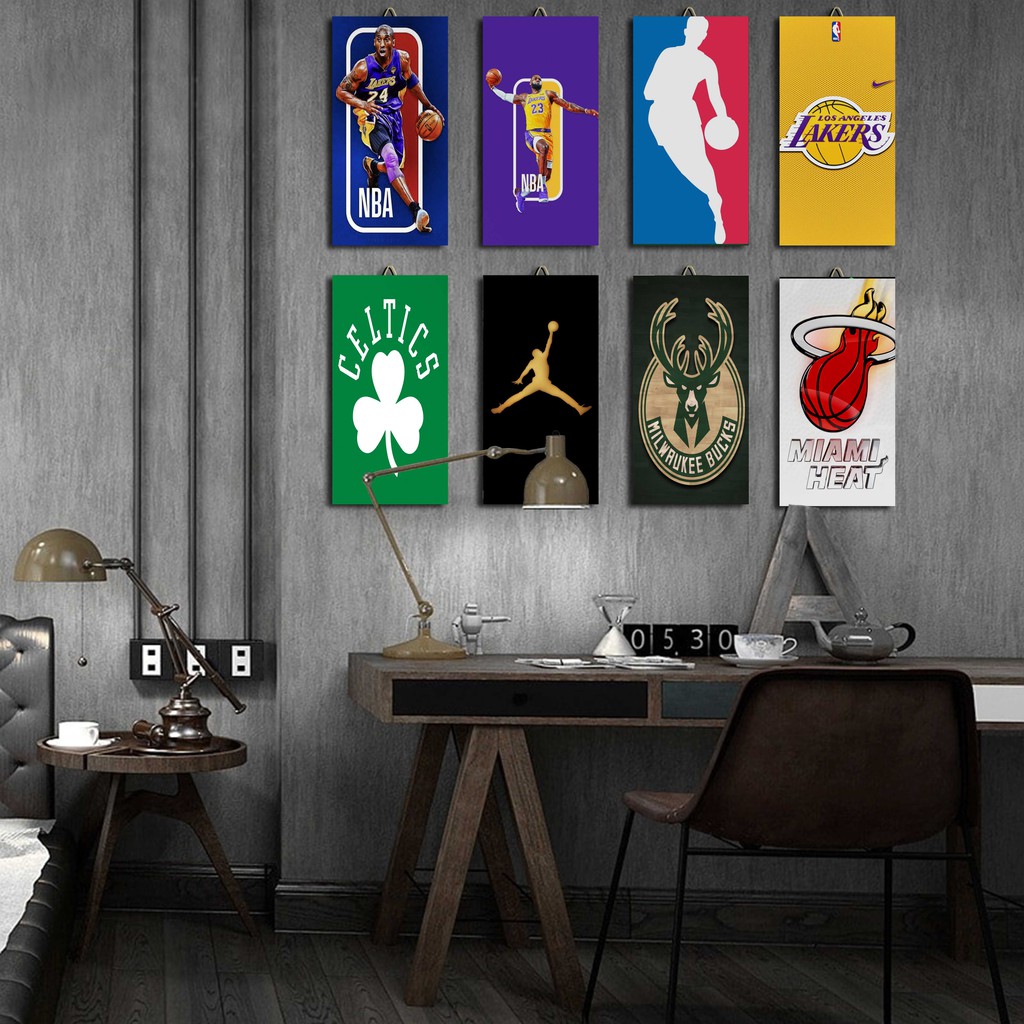 Pajangan RUMAH Hiasan dinding BASKET NBA/KOBE BRYANT poster KAYU / dekorasi/dekorasi Rumah/walldecor