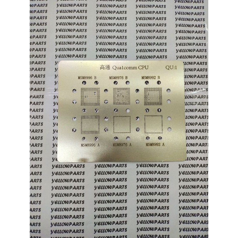 TOOLS CETAKAN IC BGA STENCILS QUALCOMM CPU / QU 1