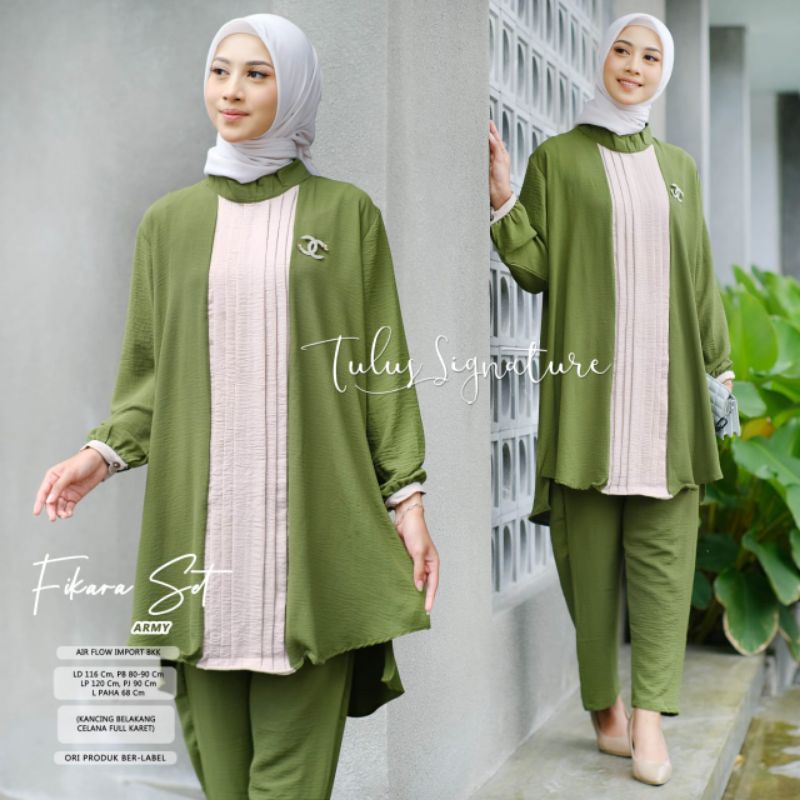 FIKARA SET BY TULUS SIGNATURE (SET MUSLIMAH) OneSet wanita