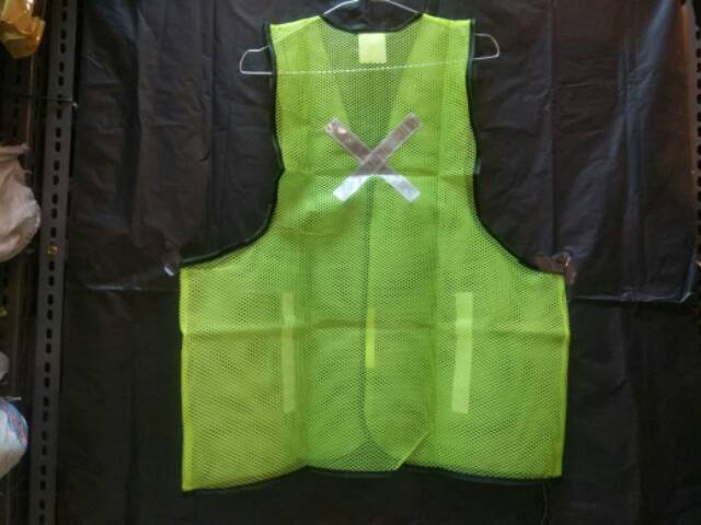 Rompi Jaring Hijau X / Rompi safety Jaring / rompi pekerja jaring