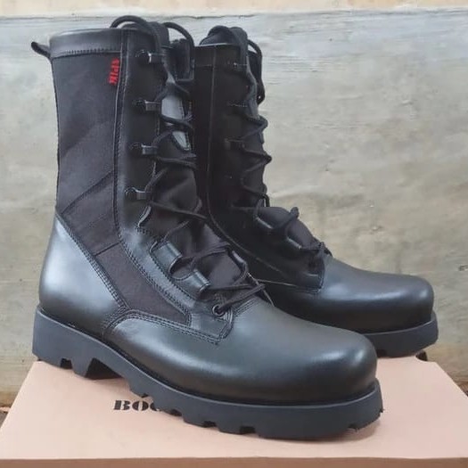 SEPATU PDL APIK KULIT ASLI SEPATU PDL TNI POLRI SECURITY SATPAM SEPATU BOOTS PRIA KULIT ASLI