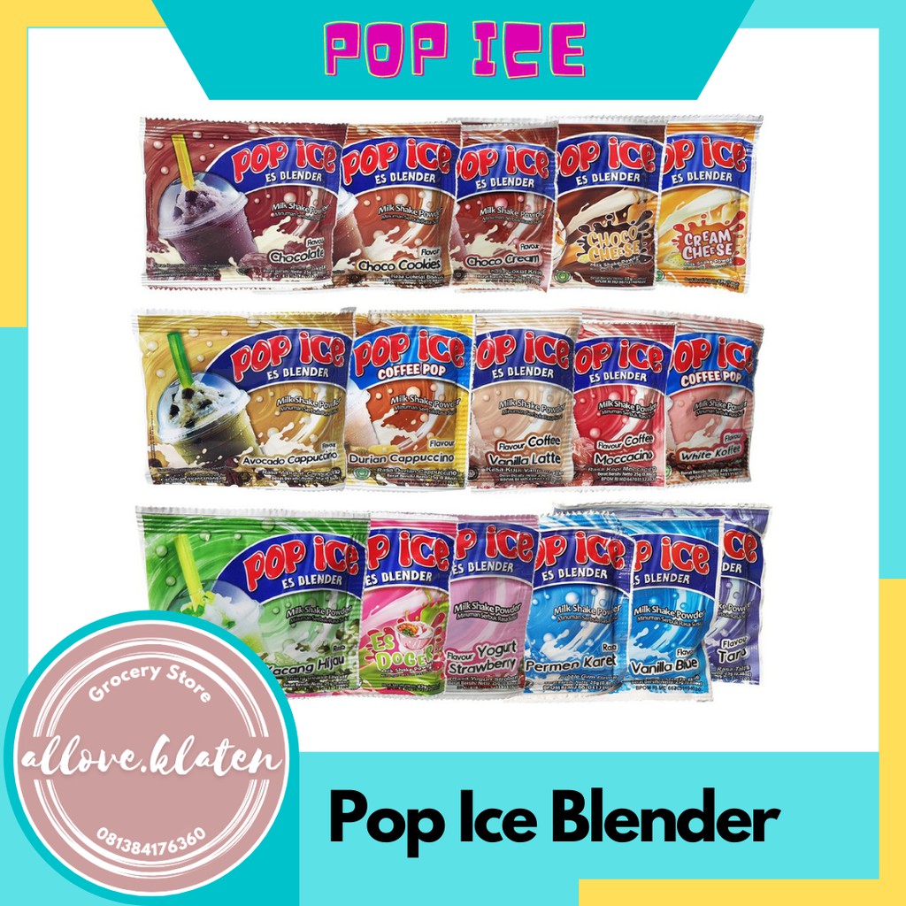 

Pop Ice Blender Aneka Rasa Isi 10 sachet x 25 gr
