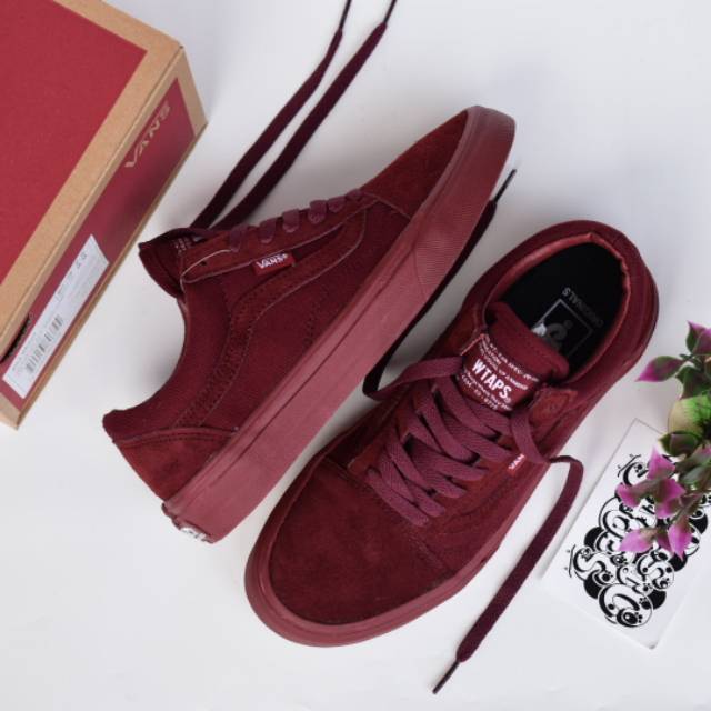 VANS OLD SKOOL WTAPS ALL MAROON