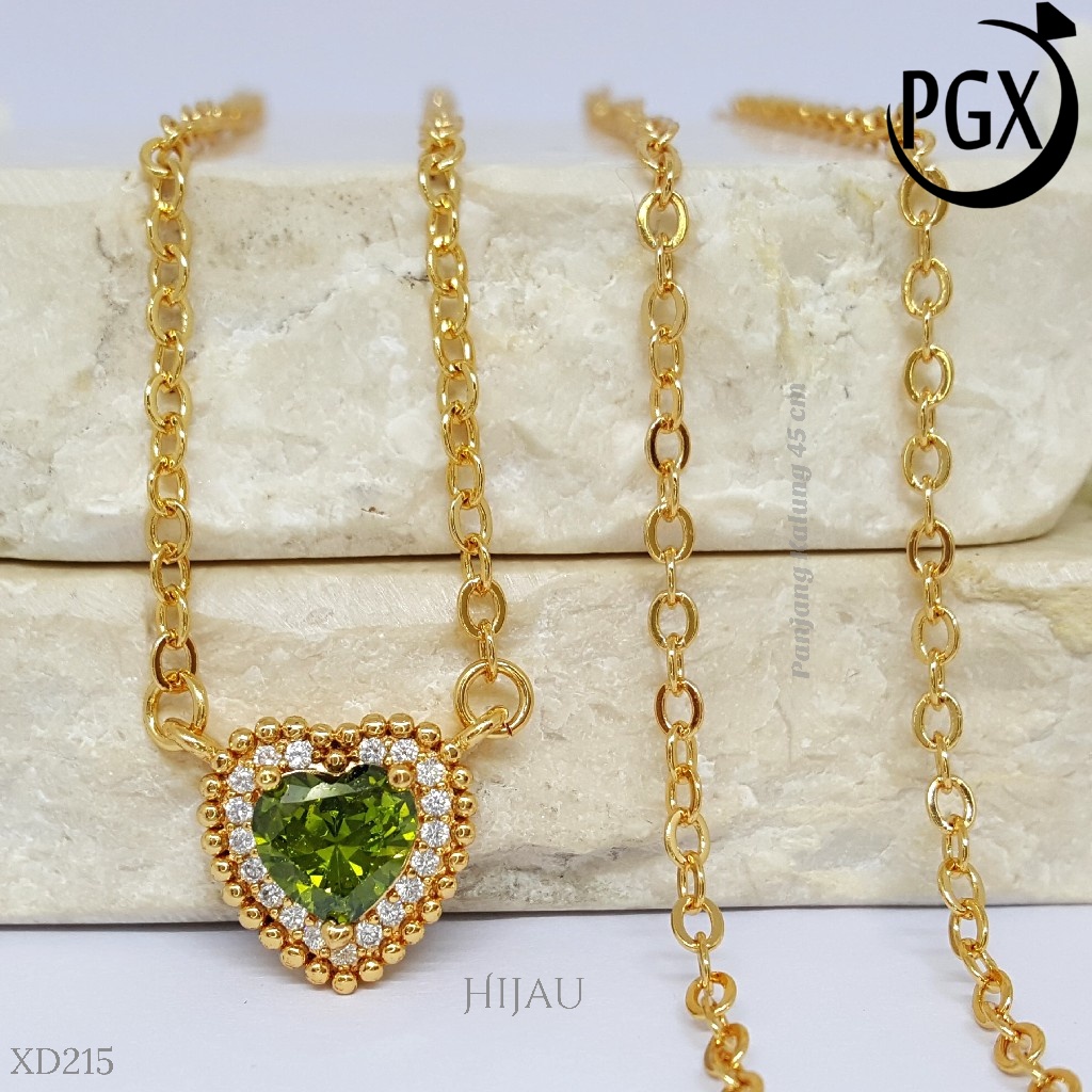 PGX Kalung Wanita Xuping Aksesoris Fashion Perhiasan Lapis Emas Premium - XD215