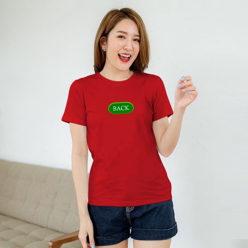 ISANNY SIZE.S M L XL XXL 2208-00007 KAOS OBLONG / KAOS CEWEK / ATASAN WANITA / BACK / READY STOCK