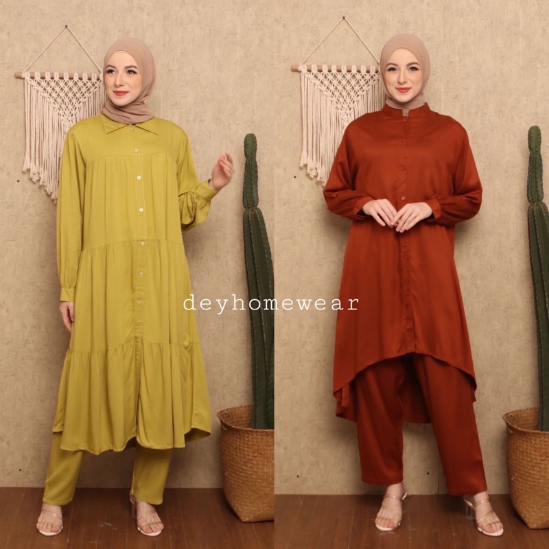 ONE SET/STELAN LONG TUNIK JUMBO LD 120