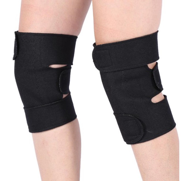 1 Pair 2Pcs Sabuk Terapi Lutut Magnetik Deker Pelindung Pemanas Lutut Theraphy Self Heating Knee Pad