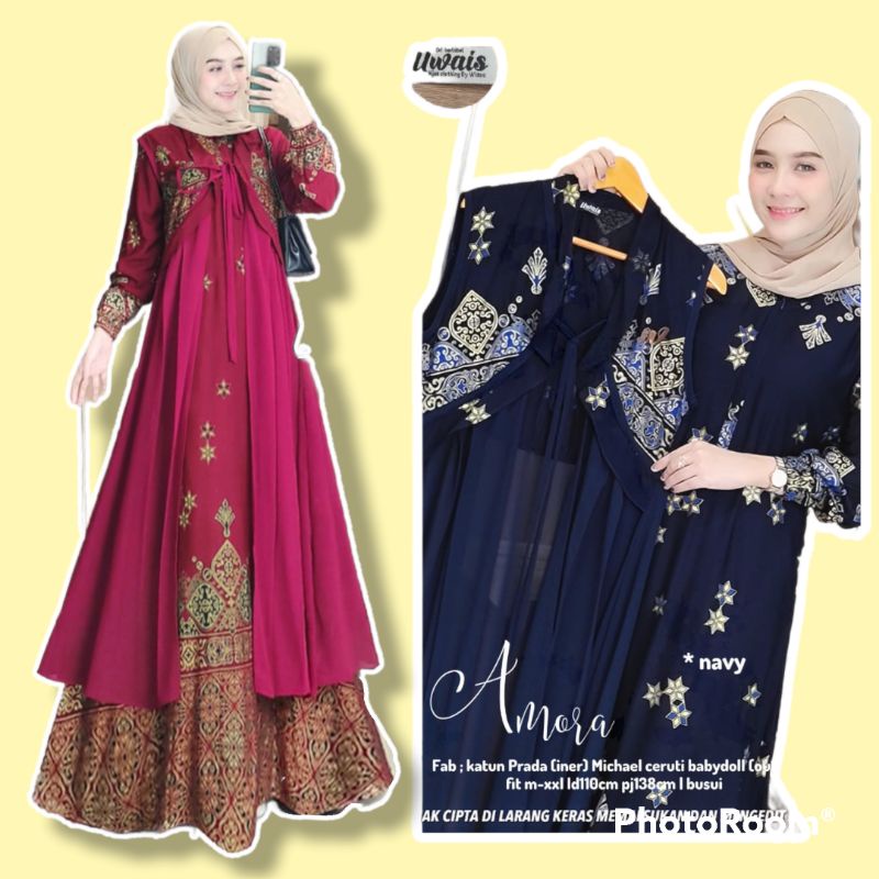 UWAIS AMORA MAXY SET ORIGINAL BY UWAIS READY STOK