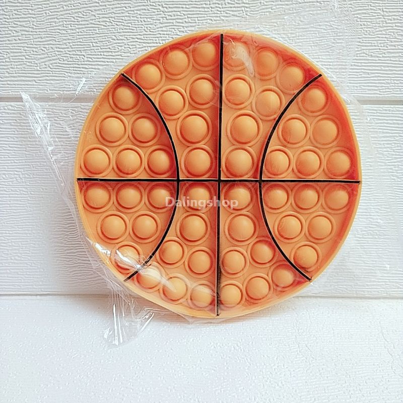 DALINGSHOP Pop it Fidget Mainan Go Bang fox Mind Mainan Anti Stress  Pop Pop itko-Basket ball