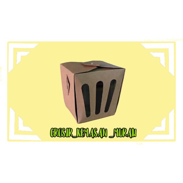[10 PCS] Food Pail Kraft / Food Box Kraft Coklat Polos / Food Pail Laminasi tahan minyak / Rice Box
