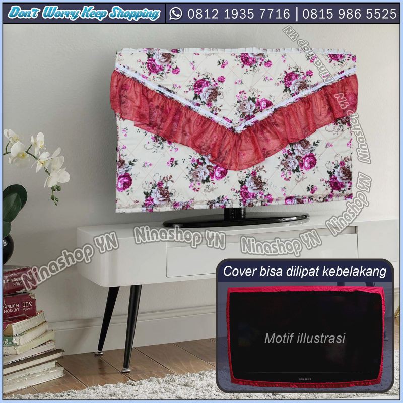 COVER TV LCD/LED/TV CURVE MODEL REMPEL VITCRACE RENDA CANTIK