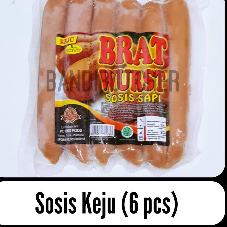 

REAL PICT ! BIG SALE Sosis Sapi Bakar Keju - Beef Sausage Bakar Bratwurst Keju King Food