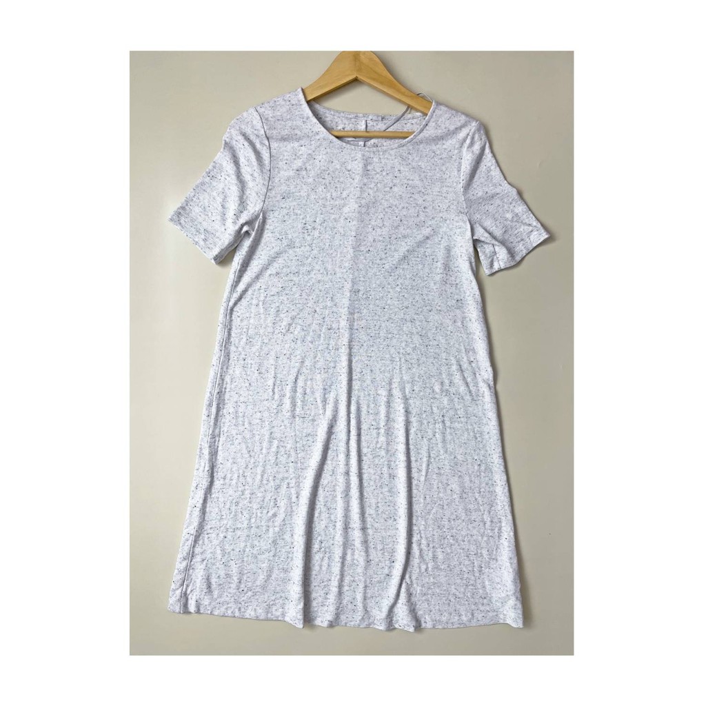 Gap white speckled soft swing dres