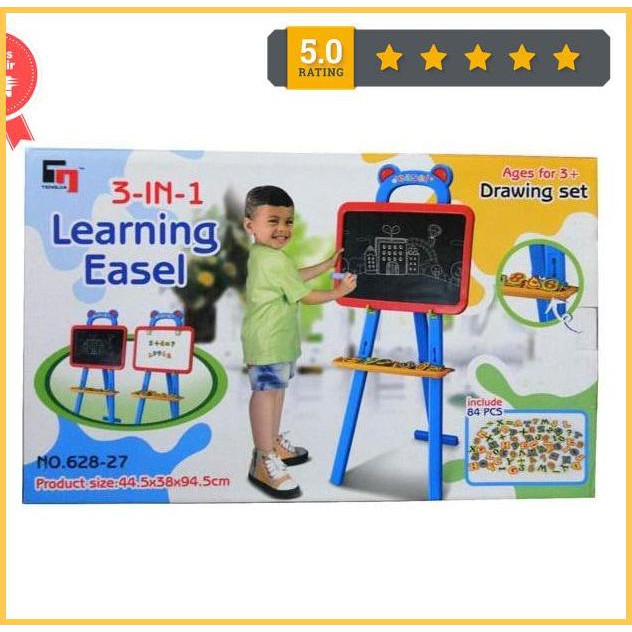 

Learning Easel Papan Tulis 3 In 1 - Mainan Edukasi Promo