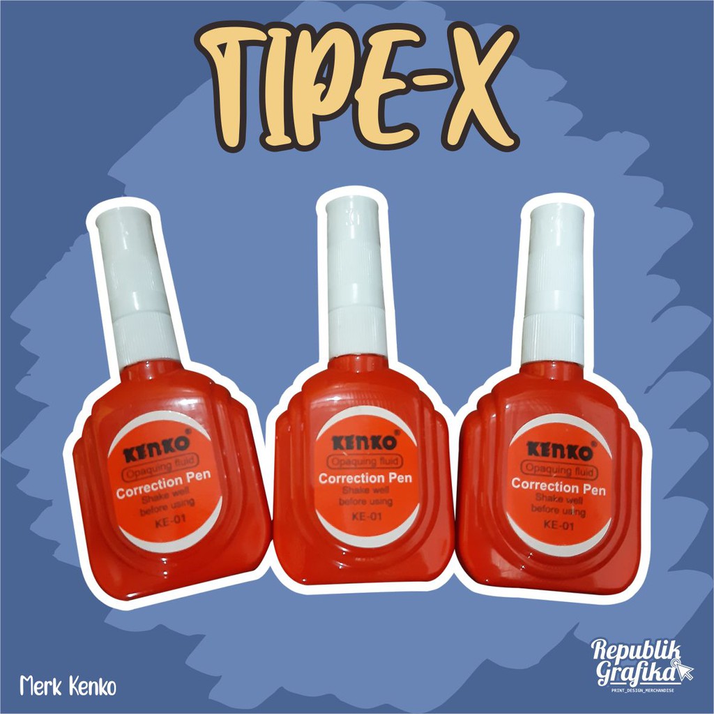 TIPE EX TIPE-X TIP-EX KENKO ASLI