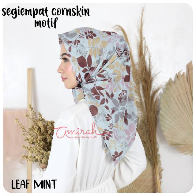 Cornskin motif segiempat |hijab| jilbab motif