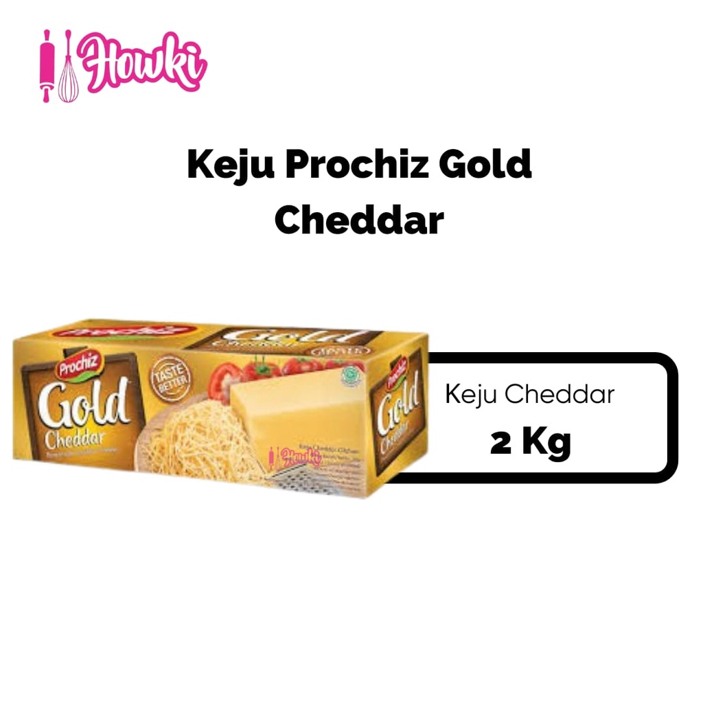 

PROCHIZ CHEDDAR CHEESE GOLD (keju cheddar olahan) BERAT 2KG