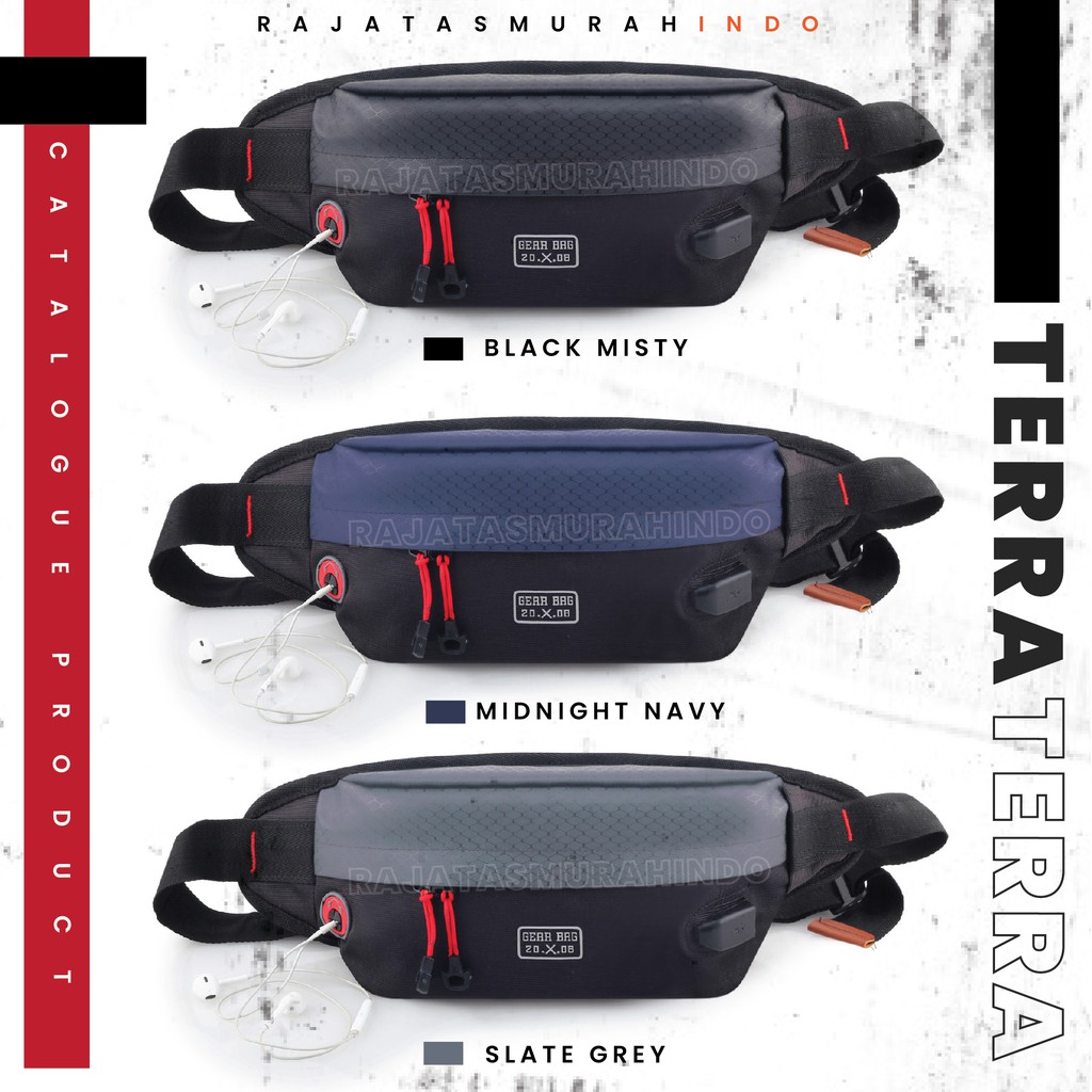 Waist Bag 2 in 1 PORT Gear Bag 13109 NEW TERRA  + FREE USB EXTENTIONS CABLE Waistbag