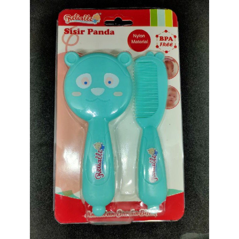 Sisir Bayi Reliable Sisir Panda / Bursh And Comb Reliable Panda Series