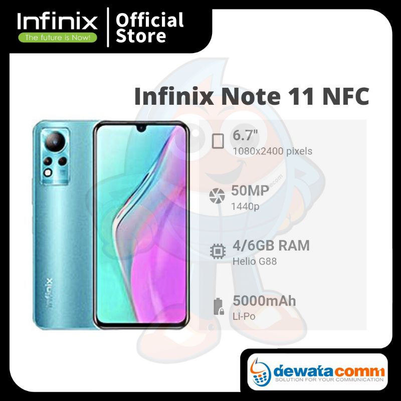 HANDPHONE INFINIX NOTE 11 NFC 6/128