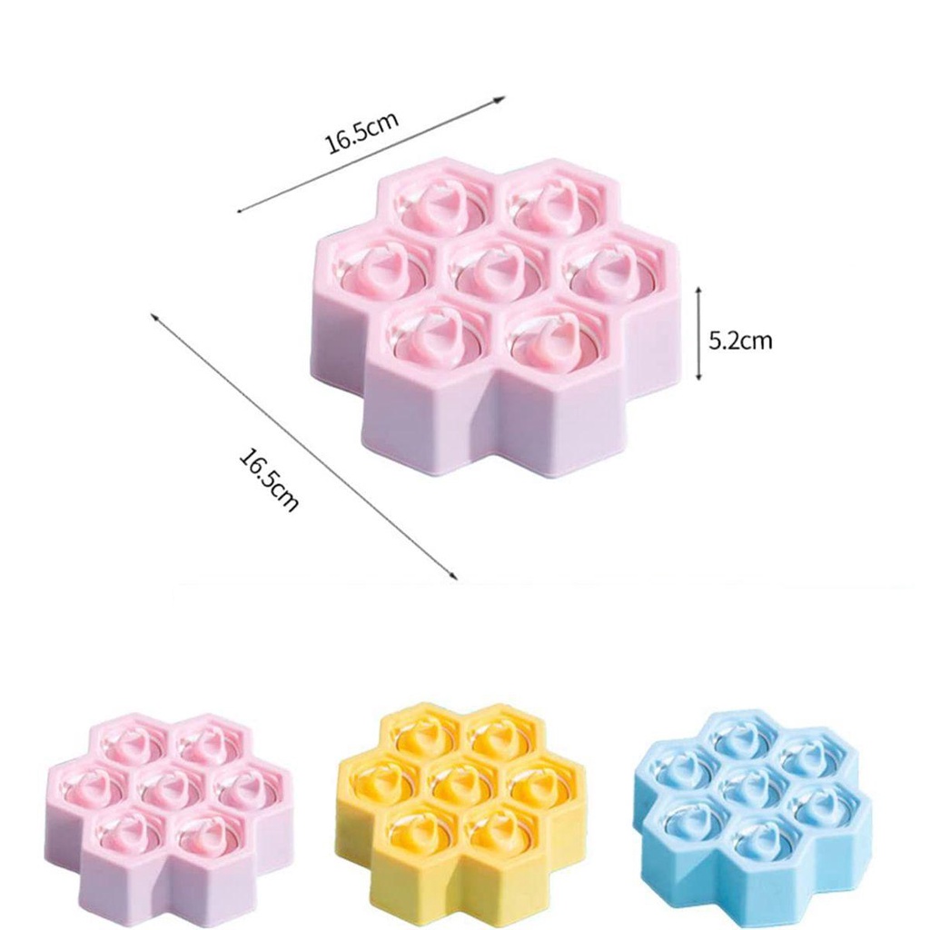 [Elegan] Cetakan Es Loli Anak Dewasa Buatan Sendiri Reusable Kitchen Silicone Honeycomb Shaped Ice Cream Mould