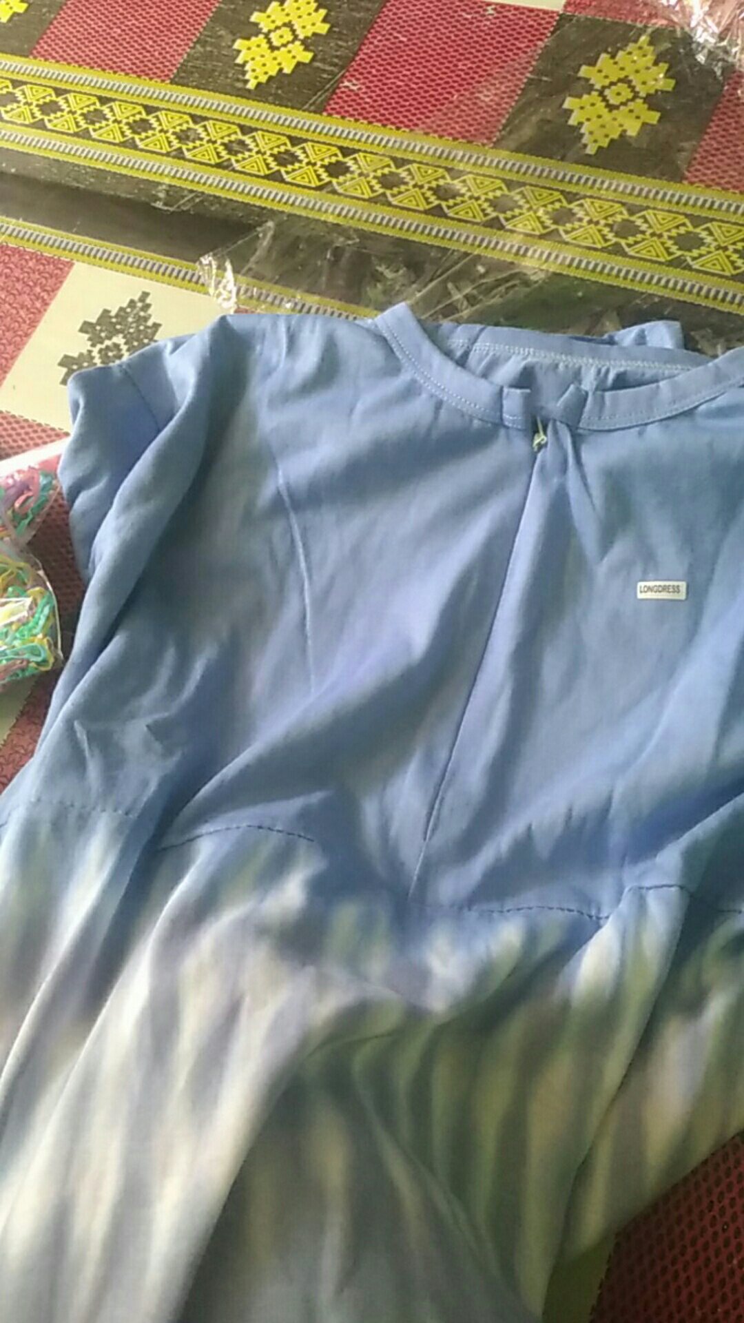 Daster Kaos Jumbo Lengan Panjang Bumil Busui Resleting Depan Dress Wanita Batik Pekalongan