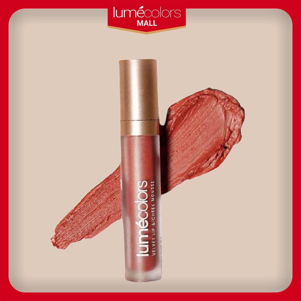 Lipstik Matte LUMECOLORS Lip &amp; Cheek Mousse ORIGINAL HALAL Korea