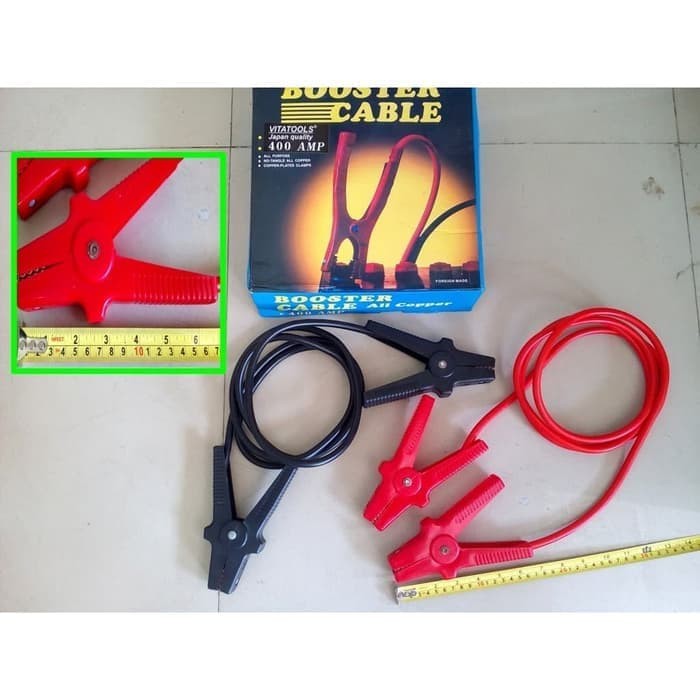 Jumper Aki Akki + Kabel 400 AMP Merah Hitam