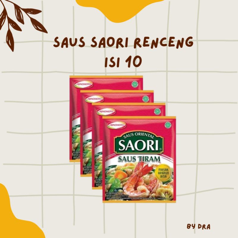 

Saori Saus Tiram Teriyaki Renceng Isi 10 Sachet