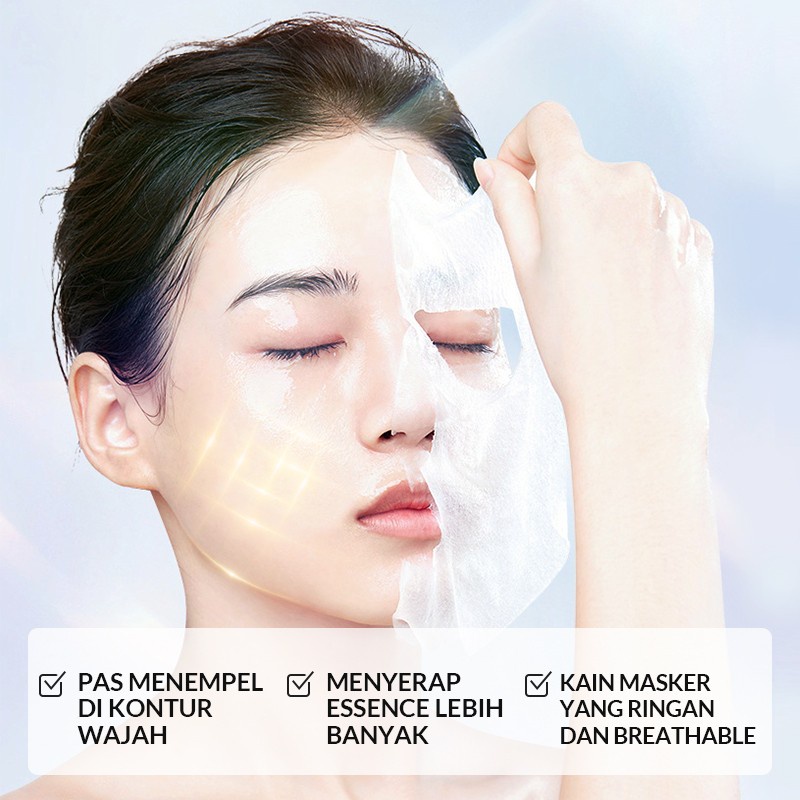 BIOAQUA Sheet Mask 10X The Effect Face Mask Whitening/Anti-Aging/Repair/Moisturizing - 28ML