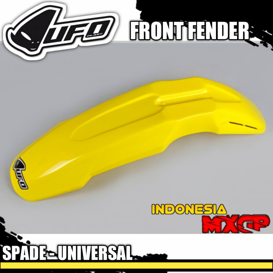 UFO SPADE UNIVERSAL FRONT FENDER COVER - SPAKBOR DEPAN SET ADVENTURE TRAIL - SUMO SUPERMOTO - MOTOCR