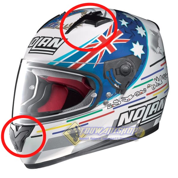 Spare part Ventilasi Atas / Ekstraktor / Spoiler Helm Nolan N64 FullFace Helmet