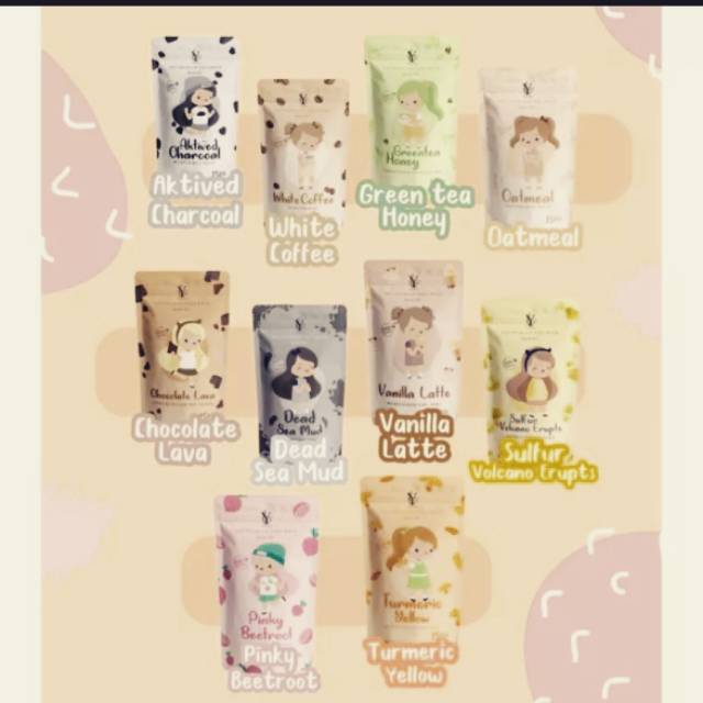 Youra Oat Premium mask 15 gram/masker wajah organik/masker glowing mencerahkan