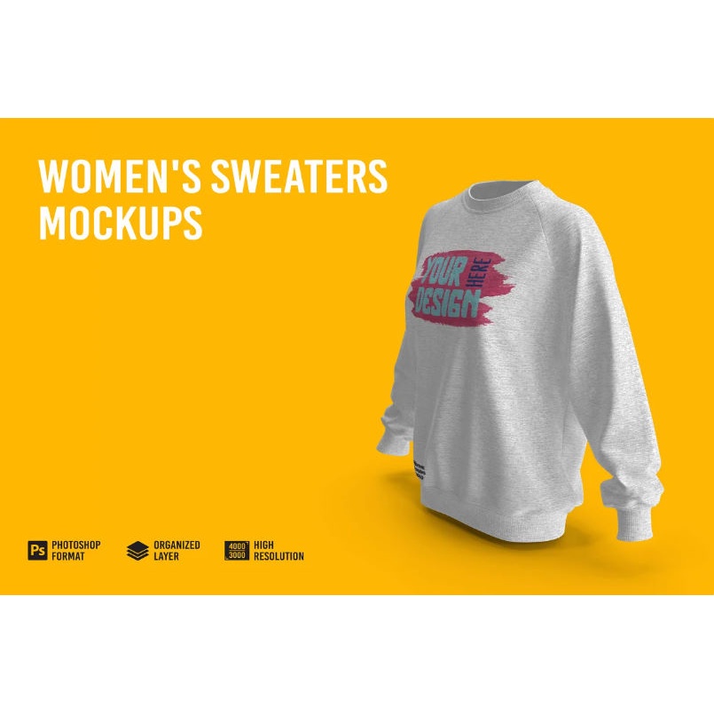 Women’s Sweaters Mockup