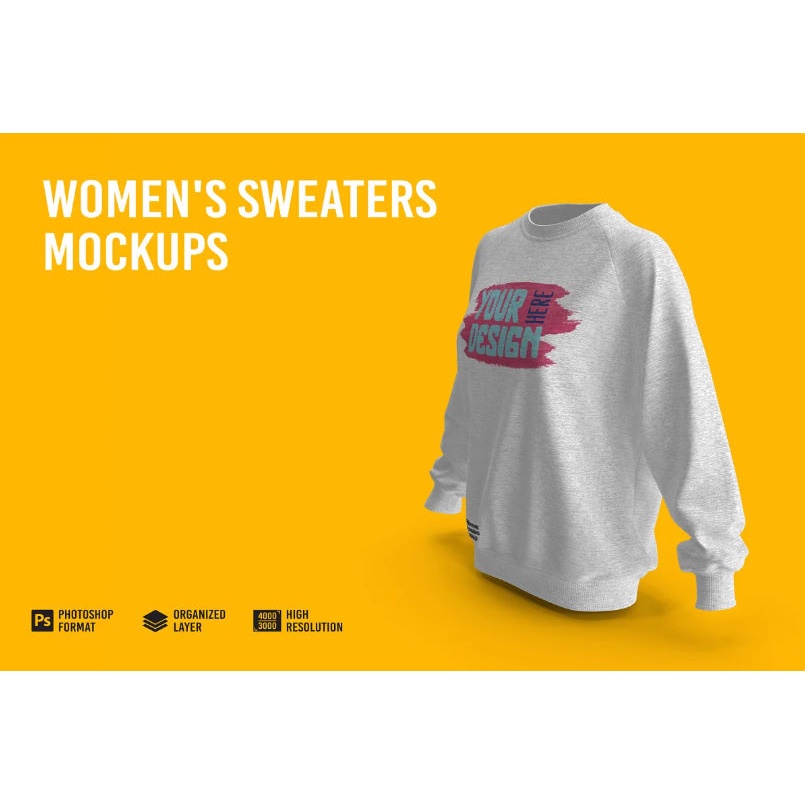 Women’s Sweaters Mockup