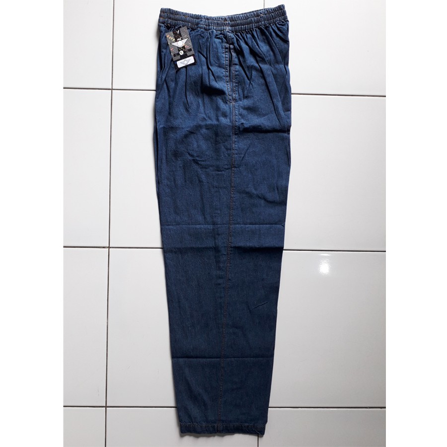  Celana  Kolor  Panjang  Jeans Karet Pria HR 801 Shopee  