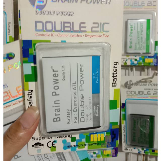 Baterai batre Batere Batre Evercoss A7L Double Power Battery Hp