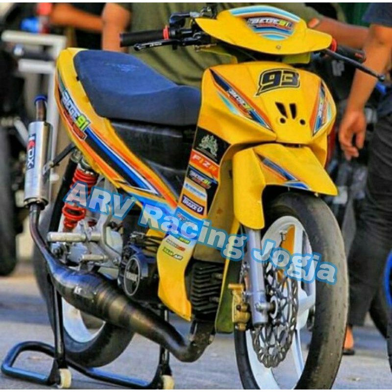 Knalpot KDX Fiz FizR F1 Underbone Spr Kalajengking Ori Jogja Jaminan