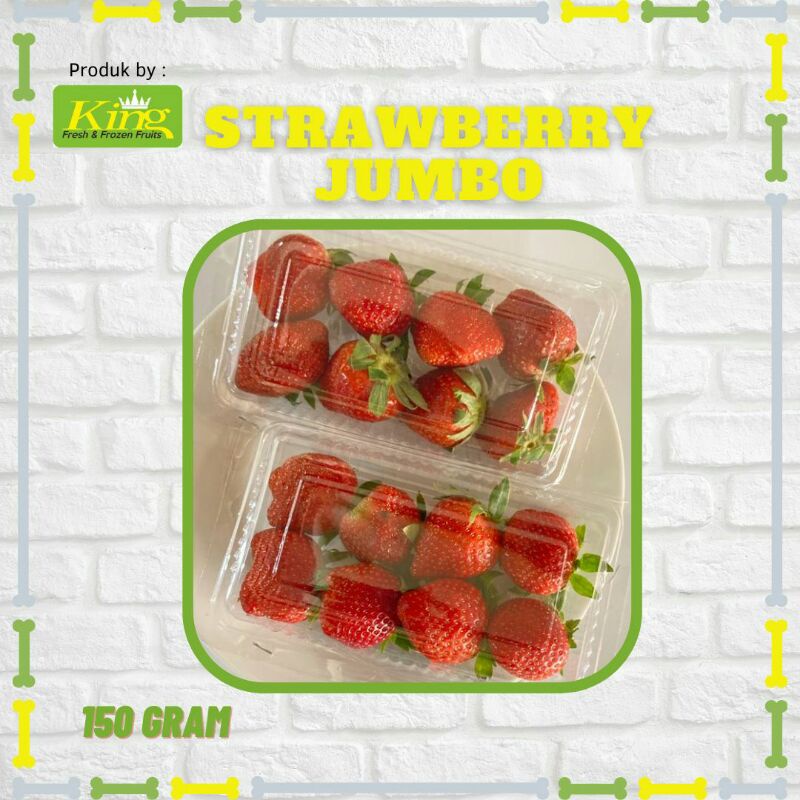 

Strawberry Fresh Grade Jumbo/AL Kemasan 150gr, strawberry murah,hotel,resto,cafe,market