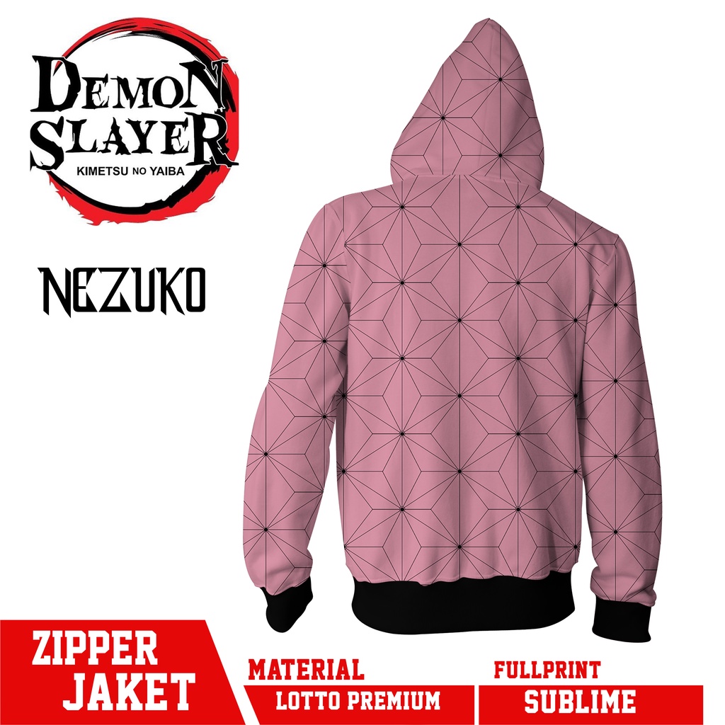 ZIPPER JACKET NEZUKO KAMADO DEMON SLAYER FULLPRINT BEST QUALITY