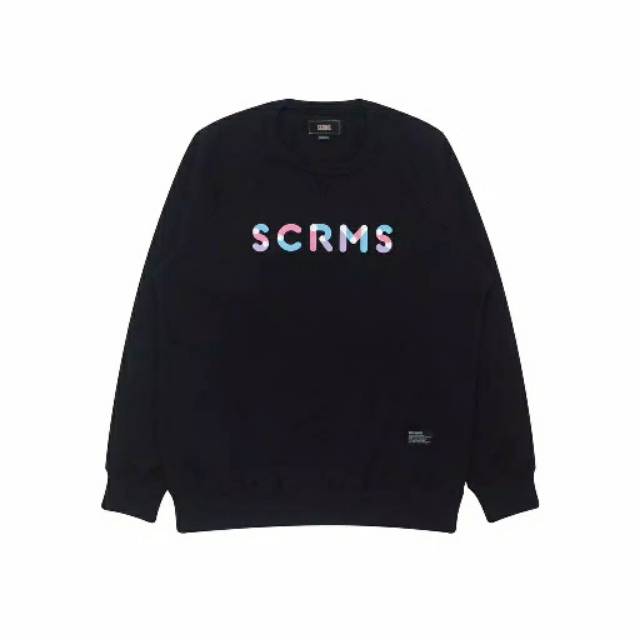 Screamous CREWNECK SWEATER POODLE MOTH BLACK Original