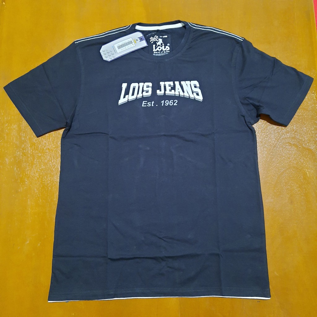 Baju kaos Lois ( KSL1990 ) Warna hitam Original