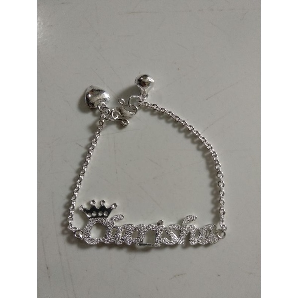 Gelang nama perak murni