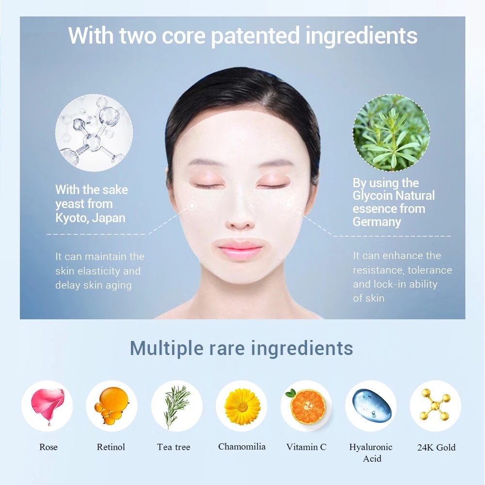 [ASLI] BREYLEE Sheet Mask - 1pc | Breylee Serum Facial Sheet Mask - Masker Wajah Breylee 100% ORI (Rose | Retinol | Vitamin C | Hyaluronic | Collagen Peptide | Soothing | Acne Treatment)