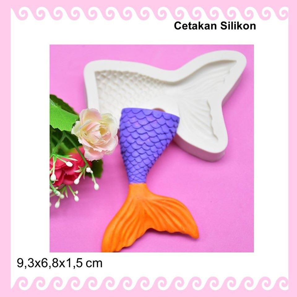 CETAKAN SILIKON SILICONE MOLD CETAKAN FONDAT CETAKAN CLAY  CETAKAN RESIN FISH TAIL