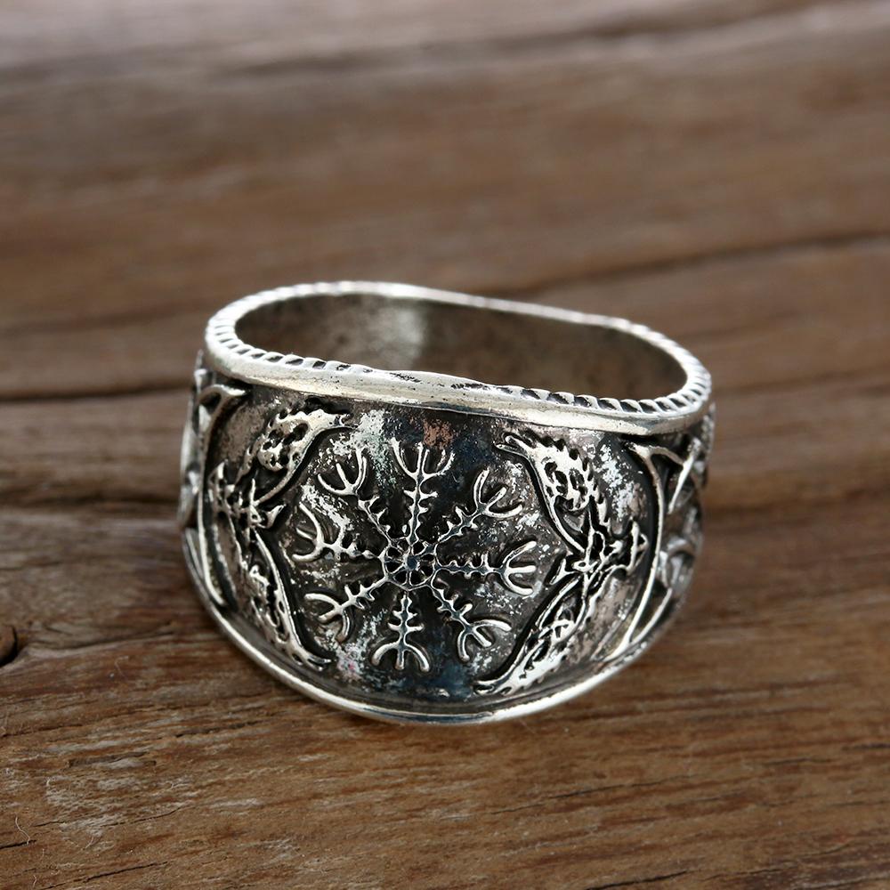 Lily Band Rings Rock Pria Eagle Compass Viking Celtic Gothic Vintage Nordic