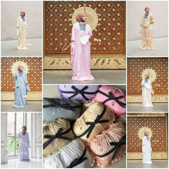 Mukena Traveling Ponco Etnik Parasut Premium   Mukena Travel Murah